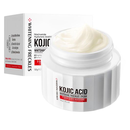 ISBEAUSOLS Kojic Acid Cream - Skin Lightening Cream for Anti Aging - Dark Spot Remover for Face - Hydrating Face Moisturiser for Dry Skin - Face Cream for Women - Anti Wrinkle Face Care, Moisturising,50g
