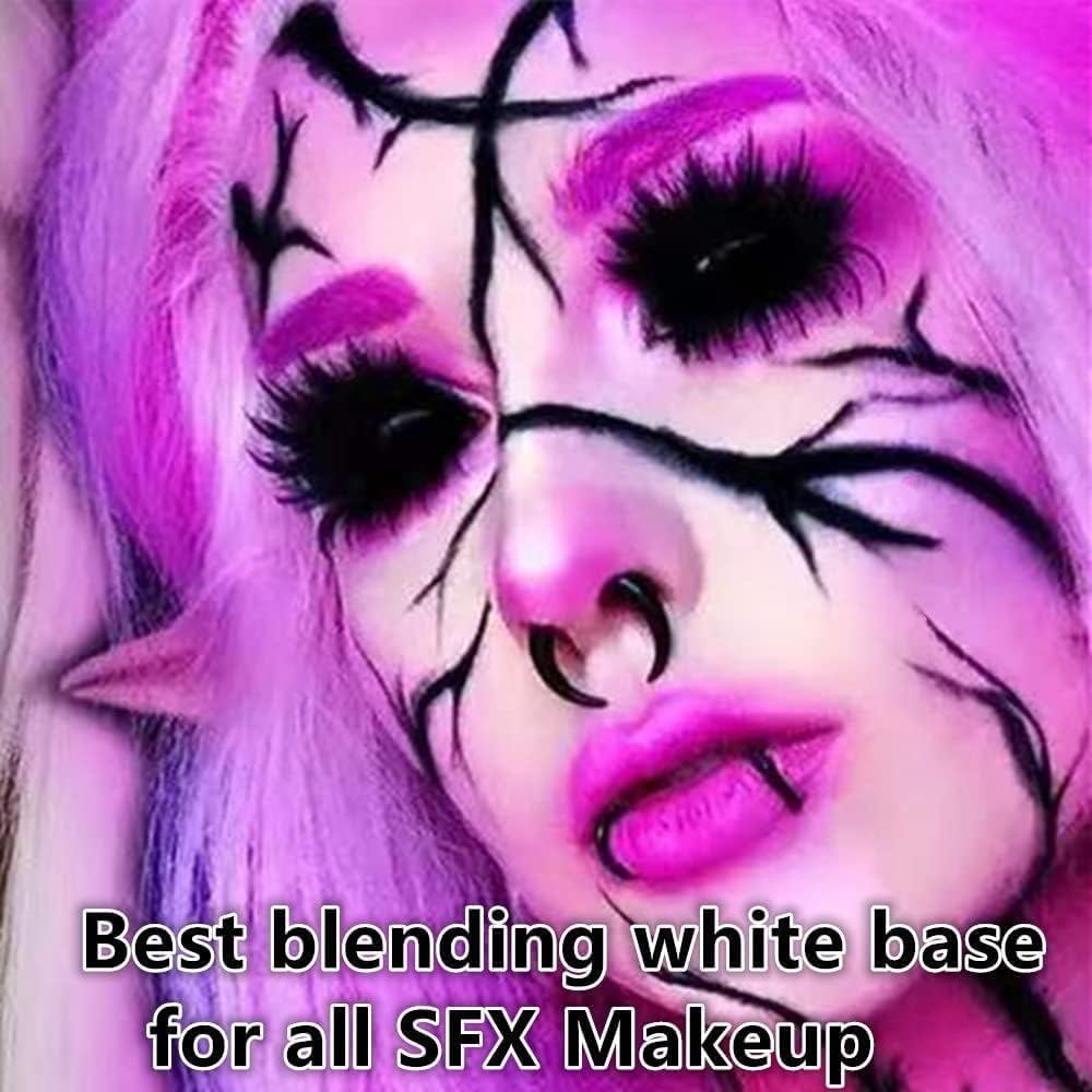 Go Ho 6 Colors Hot Pink Face Body Paint,Cream Washable Formula Face Paint for Halloween Cosplay,Body Paint SFX Makeup Palette,Professional Face Paint Makeup