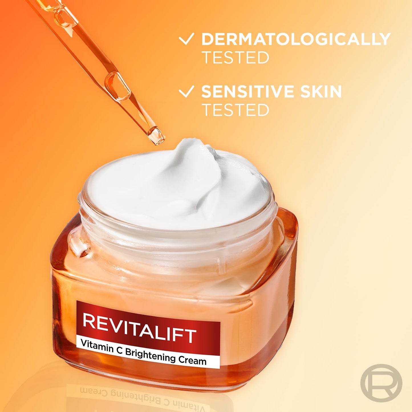 L'Oréal Paris Revitalift Vitamin C Brightening Cream for Face, With Vitamin C and Salicylic Acid, Brightens Skin, Tightens Pores and Reduces Appearance of Lines, 50ml