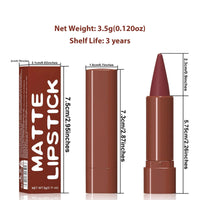 LYNTYAOU Retro Red Matte Lip Stick, Long Lasting Lipstick for Women, Hot Color Smooth Full-Coverage Moisturizing Waterproof Lip Pen, Deep Red Tinted Lip Balm Gift for Women