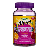 Alive! Hair, Skin & Nails Supplement | Contains 2,500mcg of Biotin | 60 Gummies (1 Month Supply) | Delicious Multivitamin Gummies to Nourish Your Hair, Skin & Nails.