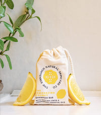 The Edinburgh Natural Skincare Company Ltd. Lemonazing Chunky Shampoo Bar | Nourishing & Cleansing | Soften Hair, Boost Blow | For Stronger & Shinier Hair | 100% Natural