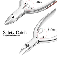 AONOLOVO Precision Toenail Clippers for Thick and Ingrown Toenails, Professional Toenail Clippers Cutters Super Sharp Curved Blade Nail Nippers Men Women Use