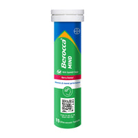 Berocca Mind Effervescent Tablets Including B Vitamins, with Spanish Sage to Support Memory and Mental Performance- 15 Tablets – Berry Flavour