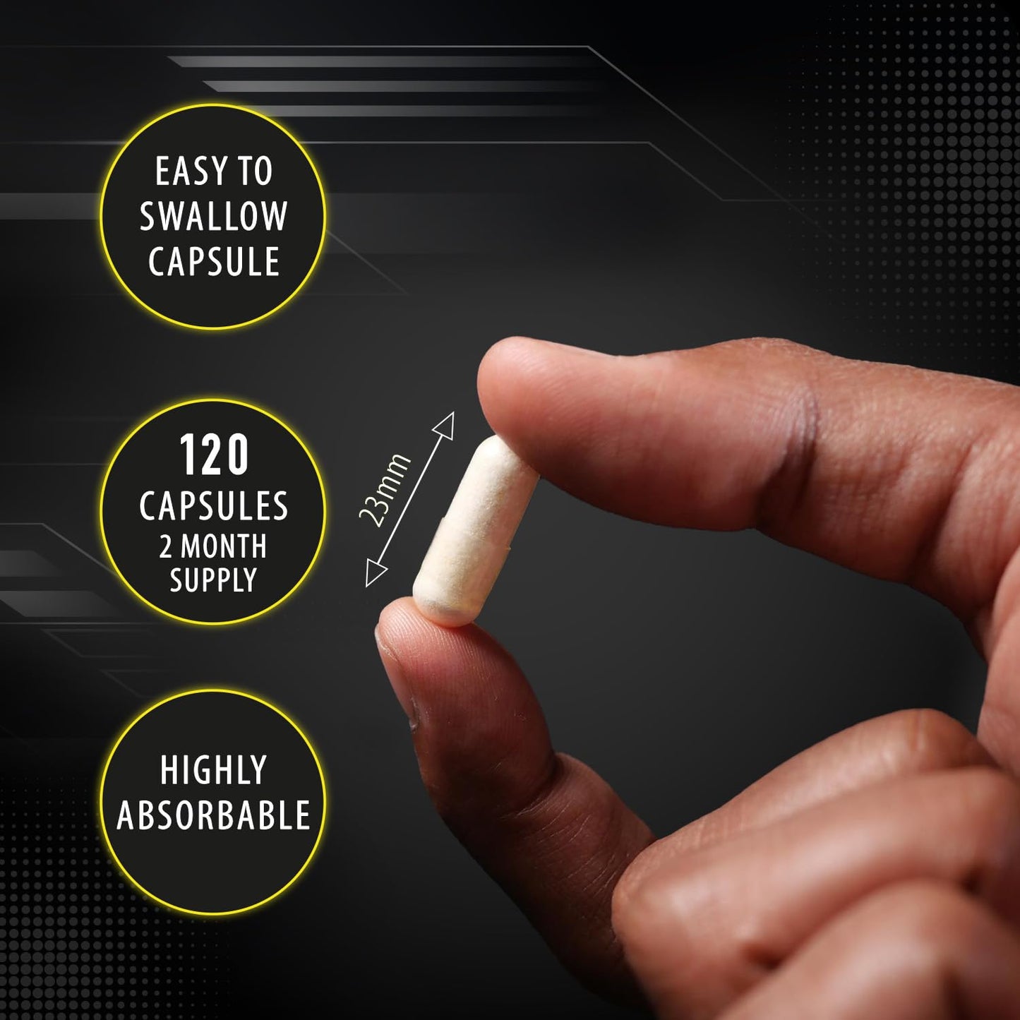 Magnesium Glycinate Supplement, 240 Capsules of Magnesium Bisglycinate, Maximum Absorption,1500mg per serving, Made in The UK-Science Fitness