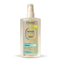 HASK Intensive Repair Hair Oil with Argan Oil & Vitamin E, Repairs Damage, Hydrates, Fights Frizz, Softens & Adds Shine, Sulfate-Free, Cruelty-Free, Colour-Safe – 120 ml