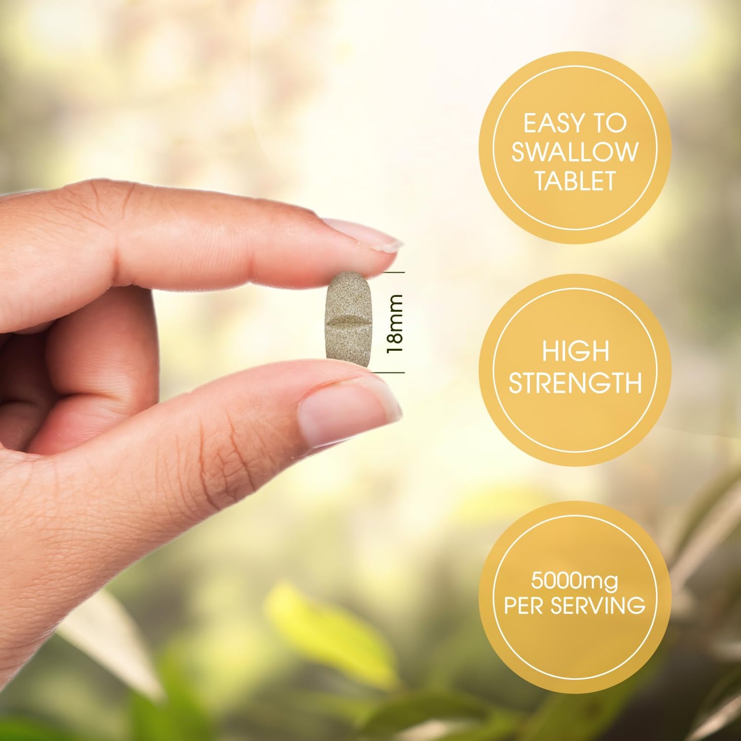 Ashwagandha 5000mg 180 Tablets (2x90), High Strength Ashwagandha- 6 Months Supply, Pure Ashwagandha, Vegan, Made in UK.