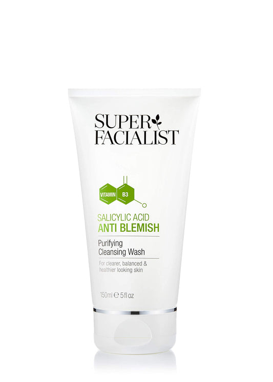 Super Facialist - Anti Blemish Purifying Cleasning Wash with Salicylic Acid & Niacinamide (Vitamin B3) , Face Cleanser & Face Wash for Clean and Clear Skin & Treat Ance, 150ml