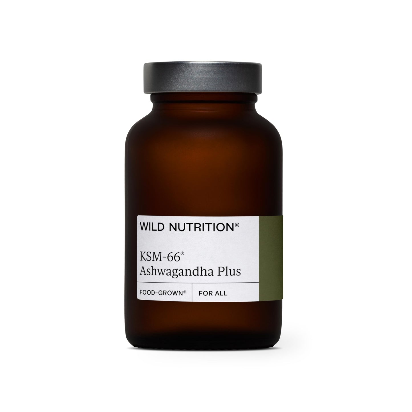 Wild Nutrition WILD NUTRITION Food-Grown Ashwagandha KSM 66 Plus | Ethically Sourced Ashwagandha Capsules to Support Mind and Body | Tablets to Support Stress and Anxiety | 60 Capsules