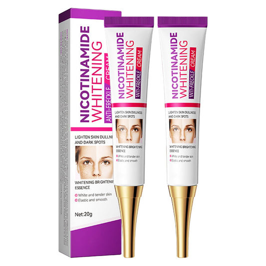 Pack of 2 Whitening Freckle Cream, Anti-Hyperpigmentation Skin Brightening Cream, Anti-Freckle Niacinamide Cream, Face Cream Against Dark Spots, Pigment Spots, Remover Face
