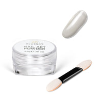 BLUESKY Bluesky Moonshine Nail Powder - Pearl White 5g - Pearlescent Chrome Powder, Glazed Donut Effect, Iridescent Powder for Nails