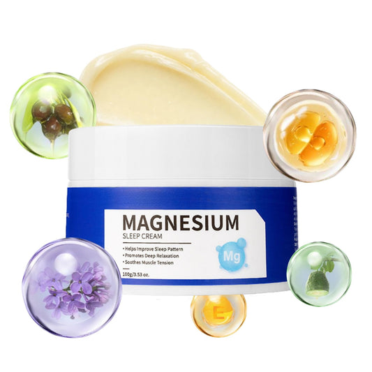 Cureluxe Magnesium Cream for Sleep - Magnesium Butter - Topical Magne_sium Cream for Restless Legs Syndrome Relief - Body Calm Crea_m with Magne_sium Chloride - Relieve Leg Cramps & Muscle Pain - 100g