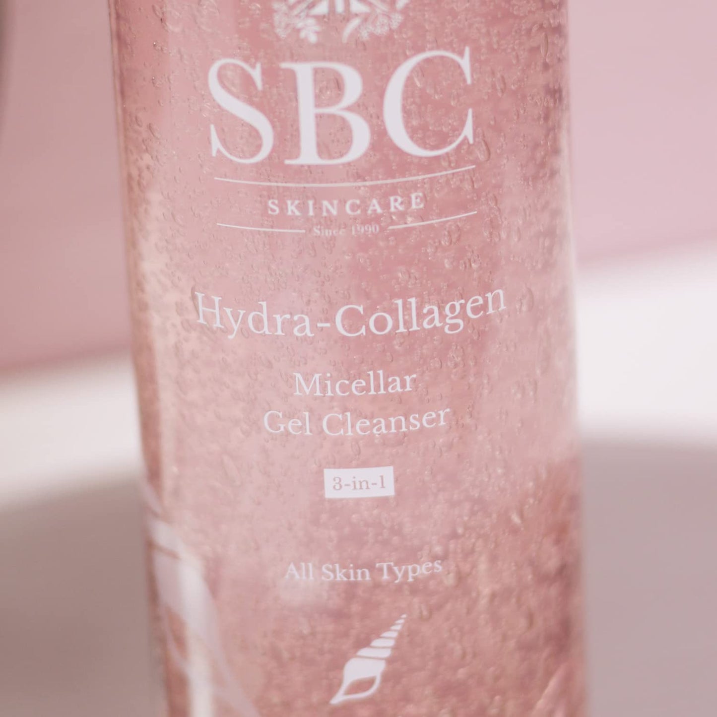 SBC Skincare Hydra-Collagen Micellar Gel Cleanser - 300ml | Hydrating Gel Makeup Remover | Cleansing Anti-Ageing Micellar Gel | Soap Free Makeup Remover