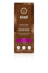 Khadi Natural Products Khadi Plant Hair Dye Medium Brown 100 g
