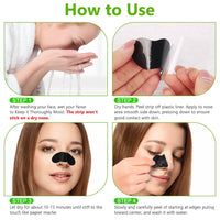 ACWOO Nose Strips, 60Pcs Pore Strips for Blackheads, Deep Cleansing Blackhead Remover Pore Strips, Nose Blackhead Remover Strips for Draws Out Dirt & Excess Oil, Helps Remove Impurities, Unclogs Pores