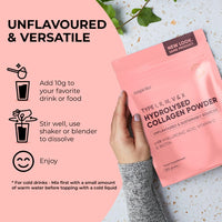 Inspiriko Multi Collagen Powder for Women - 10,000mg Type I, II, III, V & X Hydrolyzed Collagen Supplements for Women with Hyaluronic Acid, Vitamin C, Biotin & Copper, 30 Servings