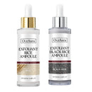 IZBEAUVO Rice Ampoule Duo White rice ampoule+Black rice ampoule Soft Exfoliating Face and Body Scrub Dead Skin Cells