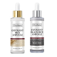 IZBEAUVO Rice Ampoule Duo White rice ampoule+Black rice ampoule Soft Exfoliating Face and Body Scrub Dead Skin Cells