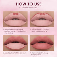 Beauty Searcher 12Pcs Lip Liner and Lipstick Set, 6 Velvety Matte Liquid Lipsticks + 6 Matching Smooth Lip Liner One Step Lips Makeup Kits, Waterproof Long Lasting Lip Gloss Makeup Gift Set