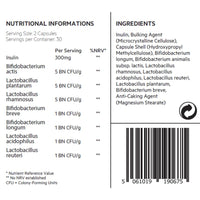 Anatome Daily Biotic + Gut Support Refill Pouch - New Formula Nutritional Supplement - Probiotic with 20 Billion Good Gut Bacteria - 60 Capsules