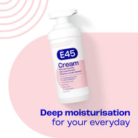 E45 Moisturising Cream 500g for Dry, Itchy & Sensitive Skin, Emollient