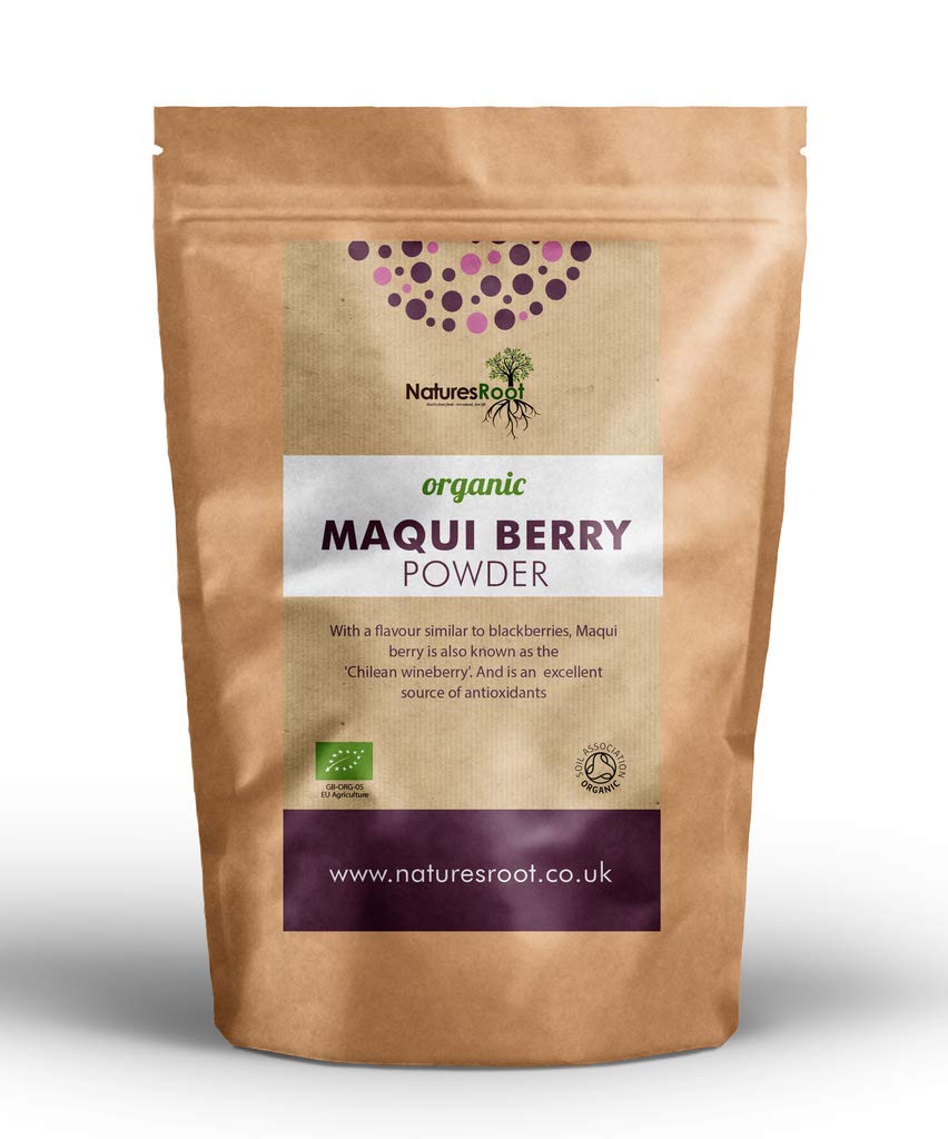 Natures Root Nature’s Root Organic Maqui Berry Powder 30g - Antioxidant Superfruit | Energy & Immunity Booster | Raw Berry Powder | Chilean Wineberry Powder