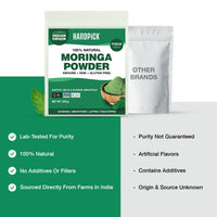 HANDPICK, Moringa Powder (500g/17.6oz) Pure Moringa Oleifera/Moringa Leaves | Resealable Zip Lock Pouch | Perfect for Cooking, Smoothies, Lattes & Moringa Tea