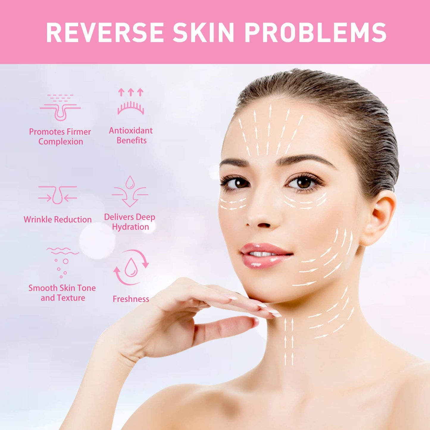 Hibiscus and Honey Firming Cream, Skin Tightening Cream for Face & Body, Neck Firming Cream, Double Chin Reducer, Natural Ingredients Anti-wrinkle Facial Moisturizer 50ml