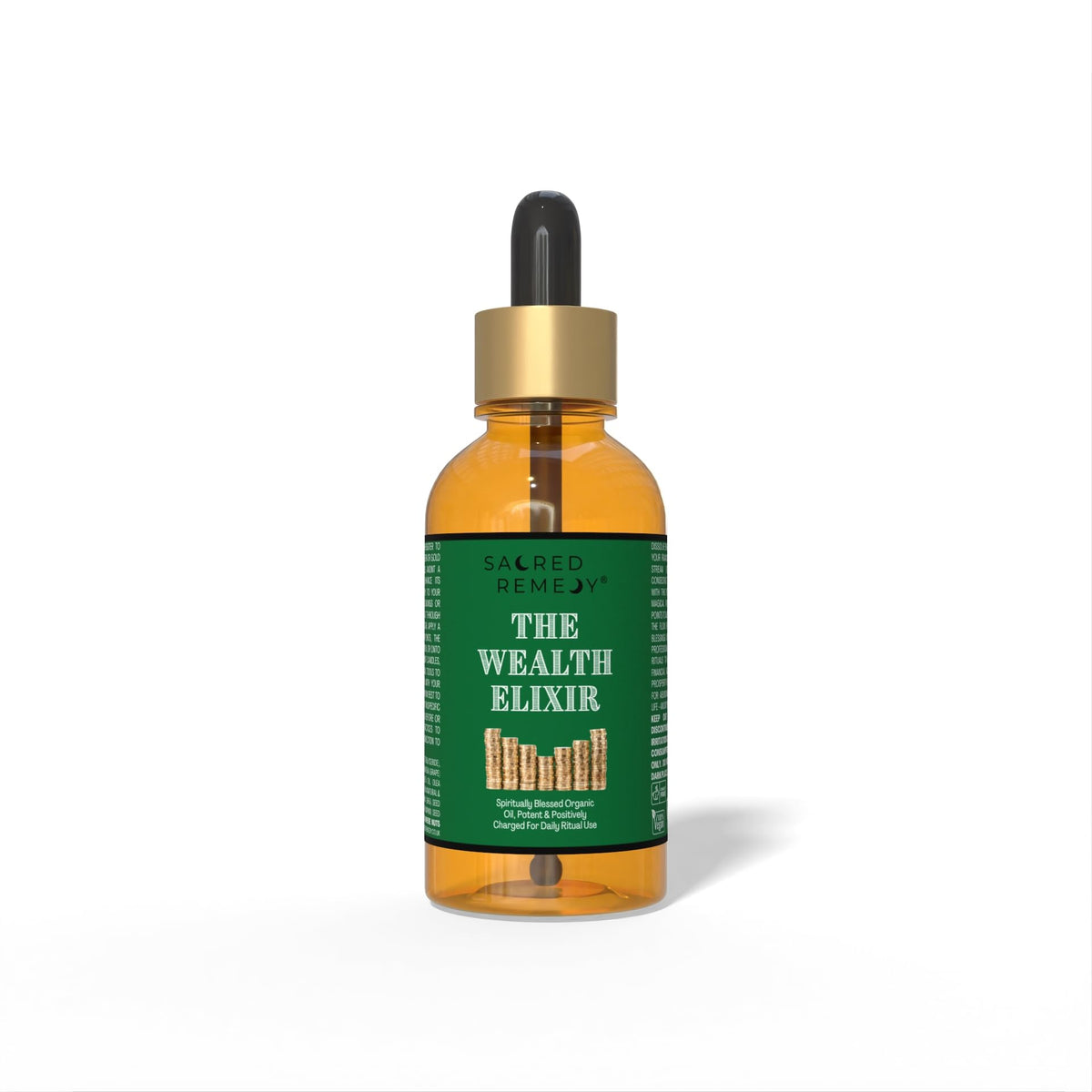 Sacred Remedy Money Magnet - Wealth Elixir Anointing Oil | Lime Basil & Mandarin for Abundance & Prosperity with Organic Jojoba & Shea, Financial Attraction & Positive Flow (1oz / 30ml)
