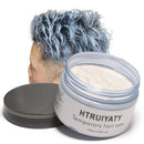 HTRUIYATY White Hair Color Wax Temporary Modeling Natural Color Hair Dye Wax Unisex One-time Hairstyle Cream Styling Wax for Party Cosplay Halloween Masquerade