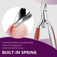AONOLOVO Toenail Clippers Super Sharp, Professional Thick Ingrown Toe Nail Clippers for Men Women Elderly, Large Podiatrist Toenail Clippers Heavy Duty Nail Nippers Toenail Cutters