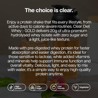 THE PROTEIN WORKS Protein Works | Clear Diet Whey Protein - Gold Innovation, Whey Protein Isolate Powder, Refreshing High Protein Drink, Orange & Mango, 20 Servings, 500g