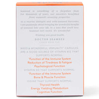 WEED & WONDERFUL Doctor Seaweed | Immunity+ Capsules | 1 Months Supply | Organic Scottish Seaweed | Plant Based Vitamins B12 + D3 | Immune Support, Energy Boost, All Natural