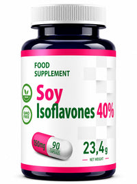 Hepatica SOYA Isoflavones 60mg | Standardised to 40% Isoflavones | 90 Vegan Capsules | 3-Month Supply | 3rd Party Lab Tested