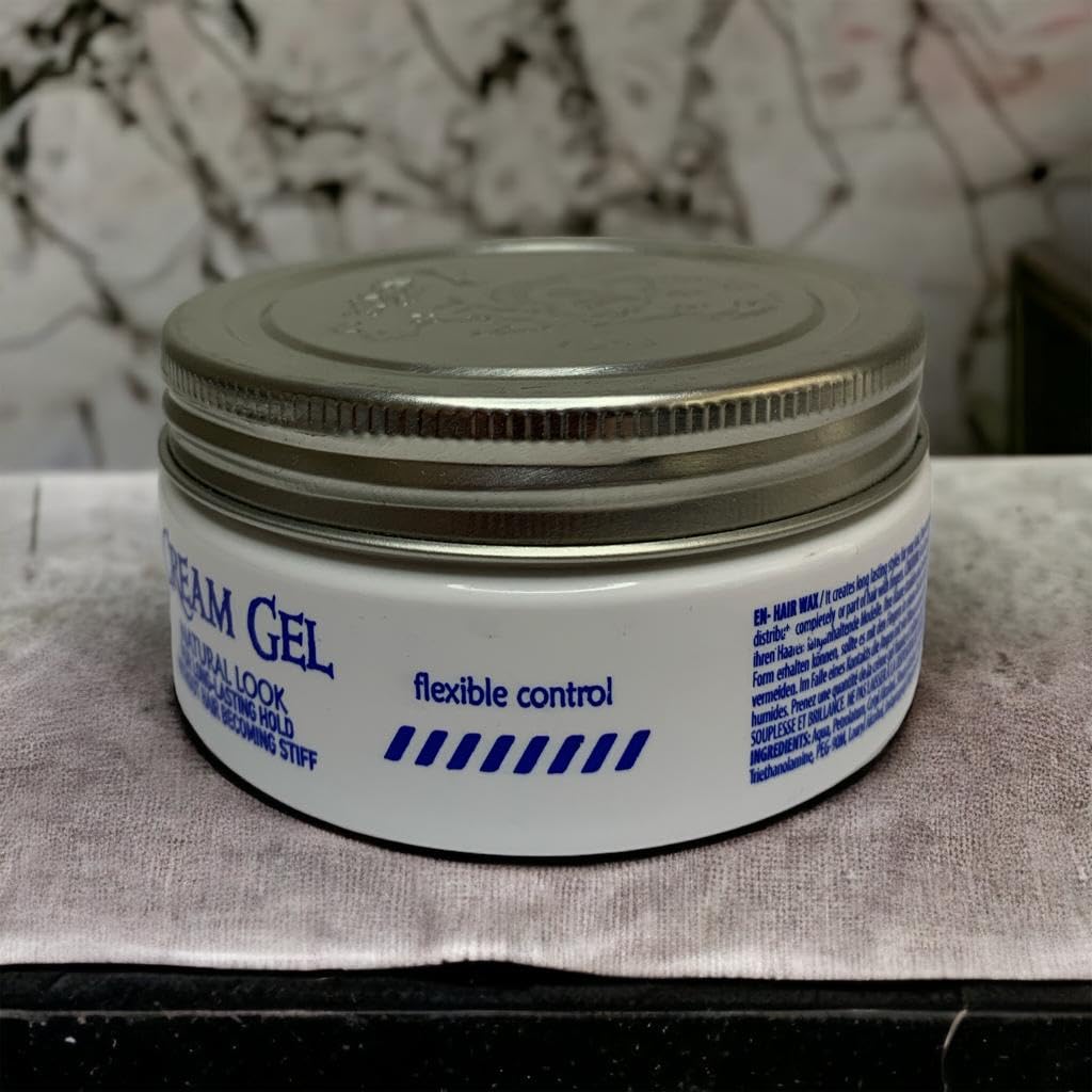 BARBERTIME Hair Cream Gel | Natural Look Long Lasting Hold | Without Hair Becoming Stiff | Flexible Control 150 ml