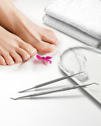 BEZOX Ingrown Toenail File(13.4cm) & Lifter Set(16.5cm)- Podiatrist Preferred Ingrown Toenail Treatment Tool