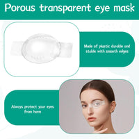 Eophmi 6 Pcs Eye Shield After Cataract Surgery, Transparent Eye Patches for Adults Kids, Eye Shield After Surgery, Single Eye Shields After Breathable with Small Hole