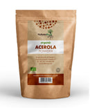 Natures Root Organic Raw Acerola Powder 60g - Vitamin C | Cherry Extract | Freeze Dried | GMO Free