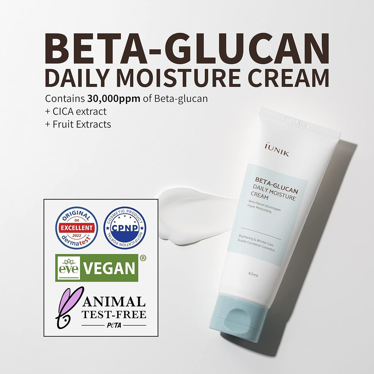 iUNIK IUNIK Beta-Glucan Daily Moisturizer Cream (60 ml)