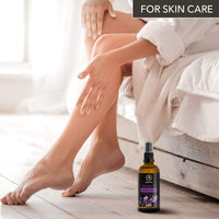 AROMATIKA trust the power of nature Massage Lavender Oil 100ml - 100% Natural Lavender Body Massage Oil - Good Sleep - De-Stress - Calming - Skin Care - Beauty - Body Massage - Soft Relaxing Aroma Oil