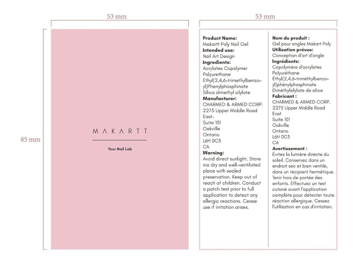 Makartt Poly Nail Gel, Long Lasting 3D Gel for Nail Art, Quick Nail Builder Extension Gel 50ML, Natural Look White Pink Clear Rosy for Technician Starter DIY Salon for Woman (A-Siesta)