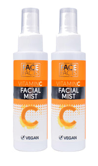 2x 100 ml Face Facts Vitamin C Face Mists | Hydrating Vitamin C | Vegan – Bundled by Smart Cutie