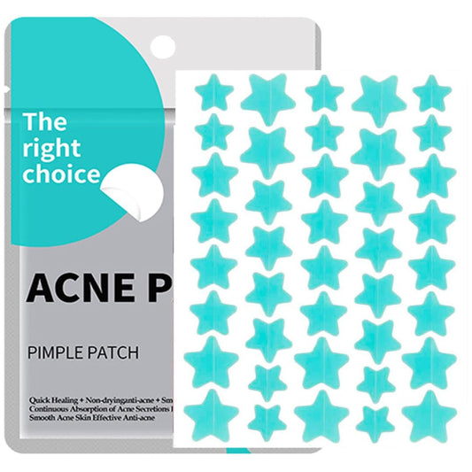 Generic Blue Star Pimple Patches for Face, Hydrocolloid Patches, Patch to Cover Zit & Blemishes, Spot Stickers, Blue Spot Patches, Breakout-Fighting Dots (standard, 40, count) Multiple sizes