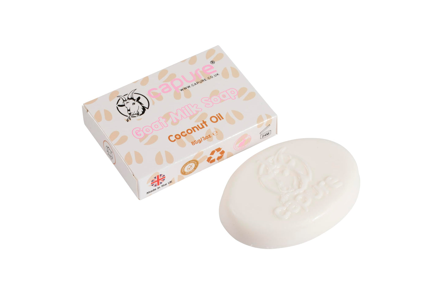 Capure Goat Milk Soap with Coconut Oil (85g/3oz)