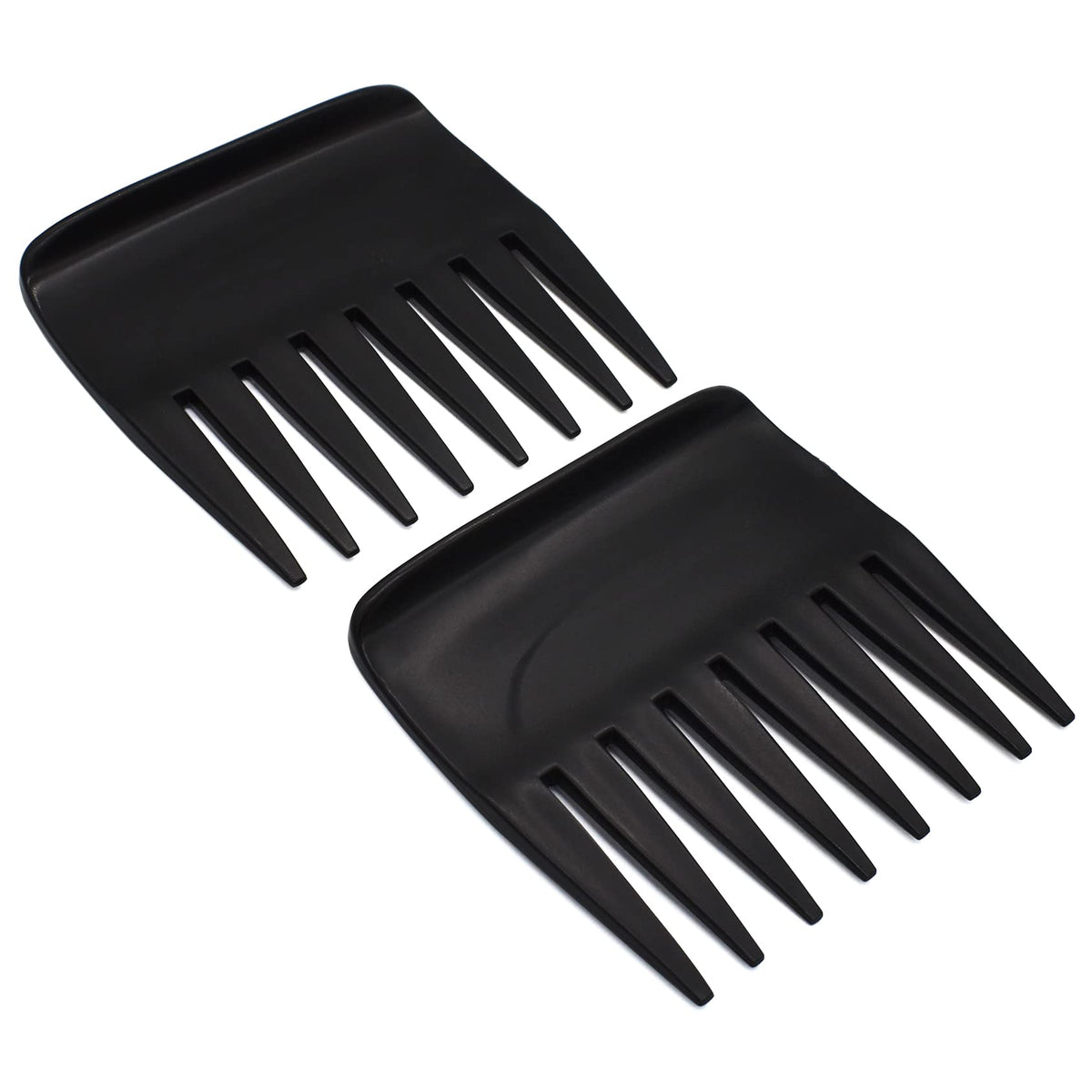 AIRERA 2 Pieces Professional Pompadour Streaker Afro Hair Combs, Mens Slickback Styling Comb, Wide Tooth Wet Pick Hair Beard Comb, Anti-Static Heat Resistant Hairdressing Shower Comb for Men Salon (B)