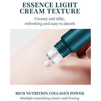 Under Eye Cream with Roller Applicator for Dark Circles and Puffiness – Hydrating and Refreshing Eye Cream for Delicate Skin Care