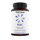 Vital Haven NAC Supplement - N-Acetyl-Cysteine 600mg + Selenium + ALA with VIT C/E - UK Made