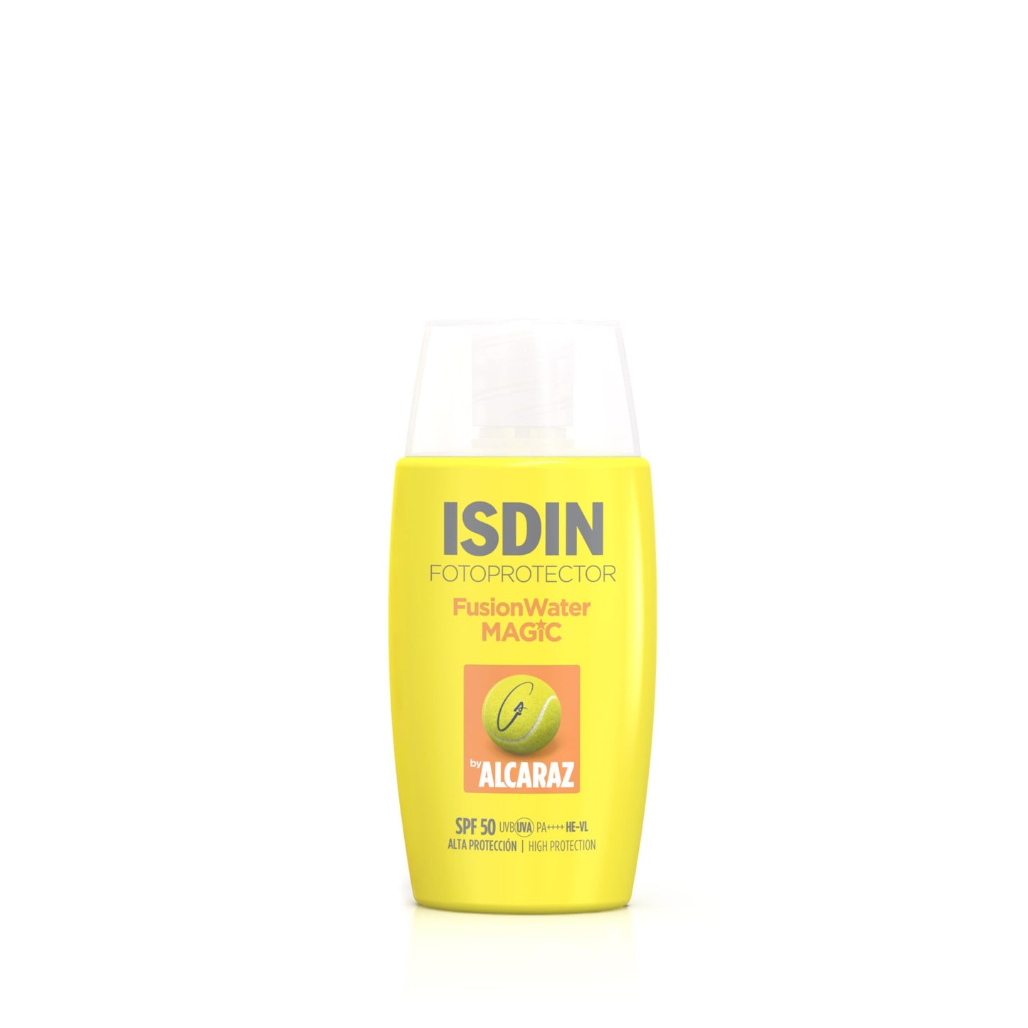 ISDIN Fotoprotector Fusion Water MAGIC by Alcaraz Facial Sunscreen with Ultralight Texture and Watery External Phase with Refreshing Effect, 50 ml