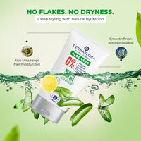 Dermaflora Natural Aloe Vera Gel for Hair with Keratin – 150ml | Lightweight Styling Gel for Men & Women | Flexible Hold, Moisturizing, Non-Flaky Formula, Paraben-Free & Allergen-Free