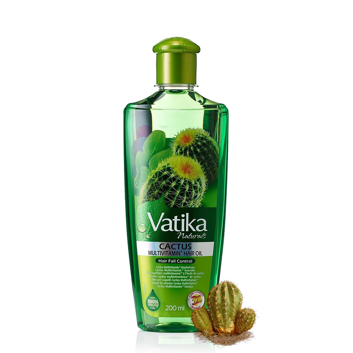 Vatika Naturals Dabur Vatika Cactus Enriched Hair Oil for Hair Fall Control 200 ml